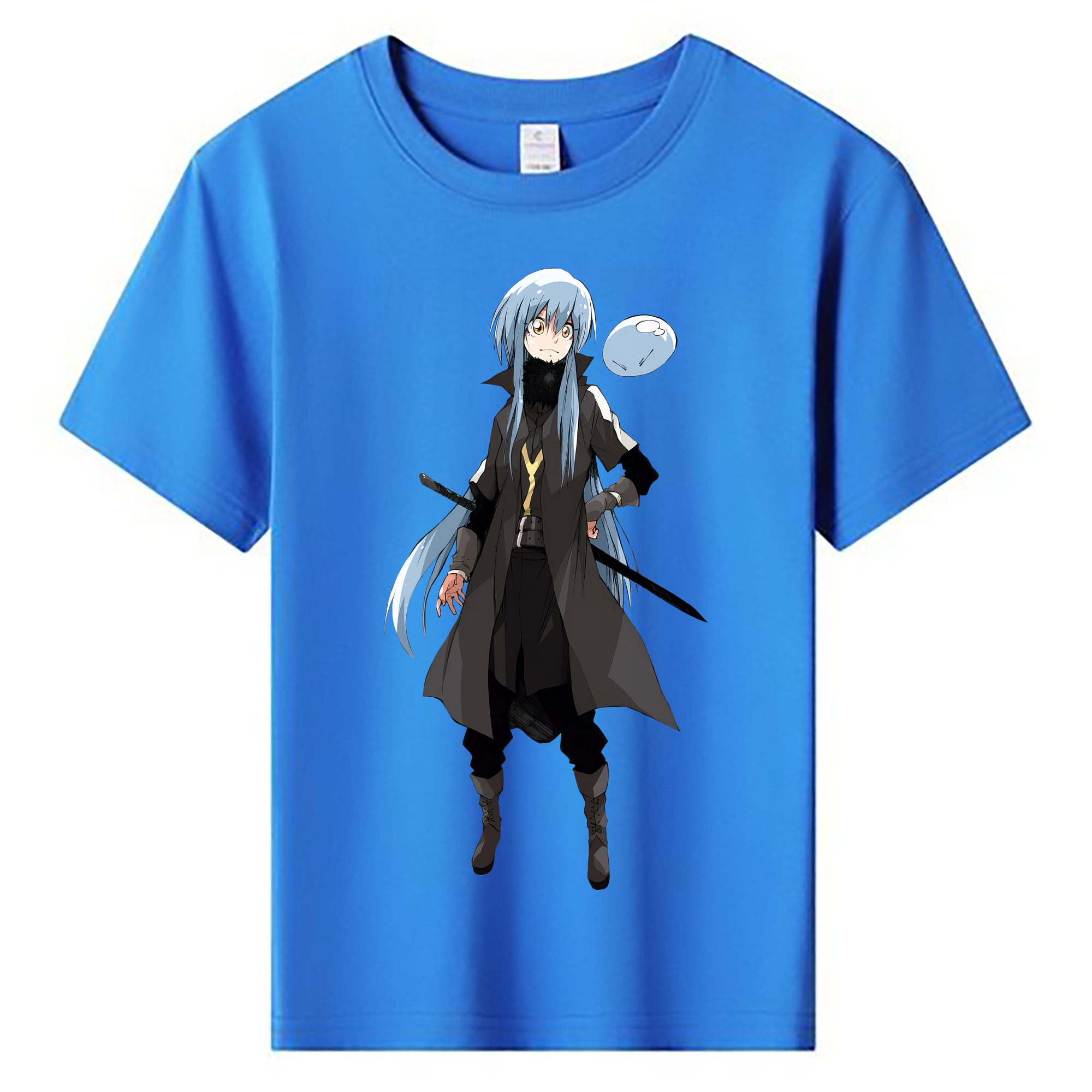 （画像用） 転スラ Regarding Reincarnated to Slime 綿100％キッズTシャツ（フロントプリント）